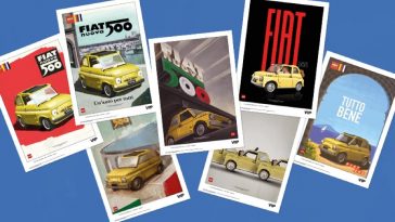 Fiat 500 LEGO VIP art