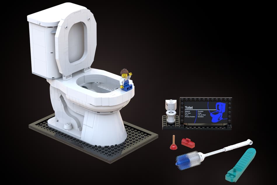 LEGO Ideas Toilet