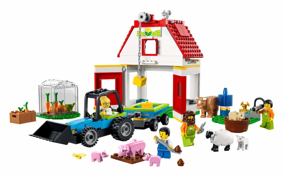 This image has an empty alt attribute; its file name is LEGO-City-60346-Barn-Farm-Animals-1.jpg