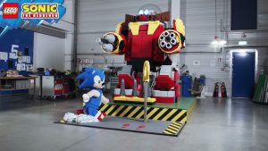 These giant Lego Sonic the Hedgehog and Dr. Eggman statues are magnificent