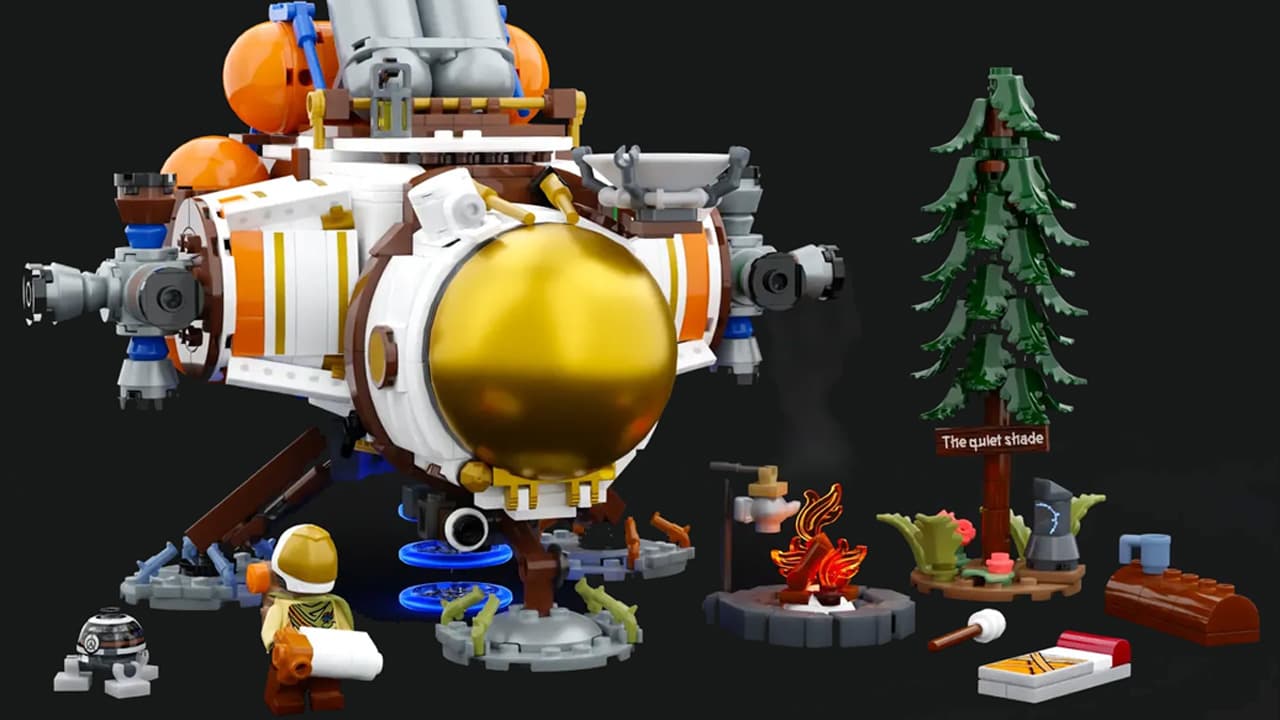 A Lego Outer Wilds spaceship.