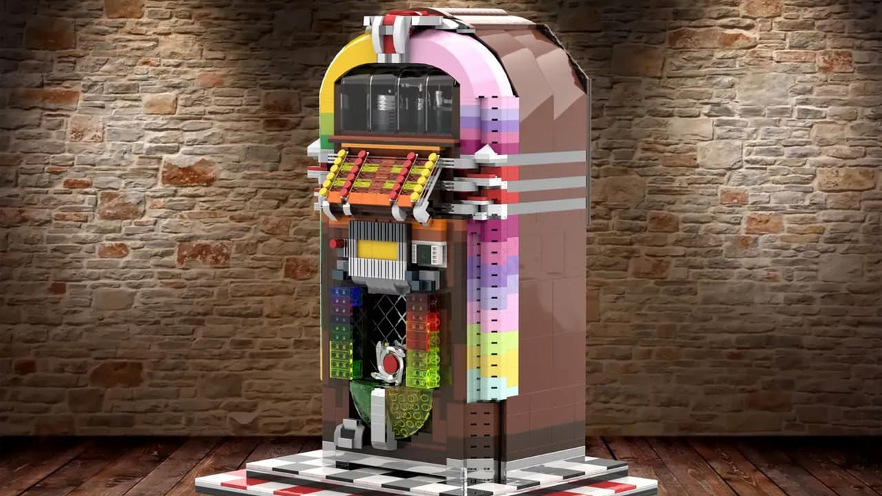 Lego Ideas Jukebox, a fan-created jukebox made out of Lego pieces.