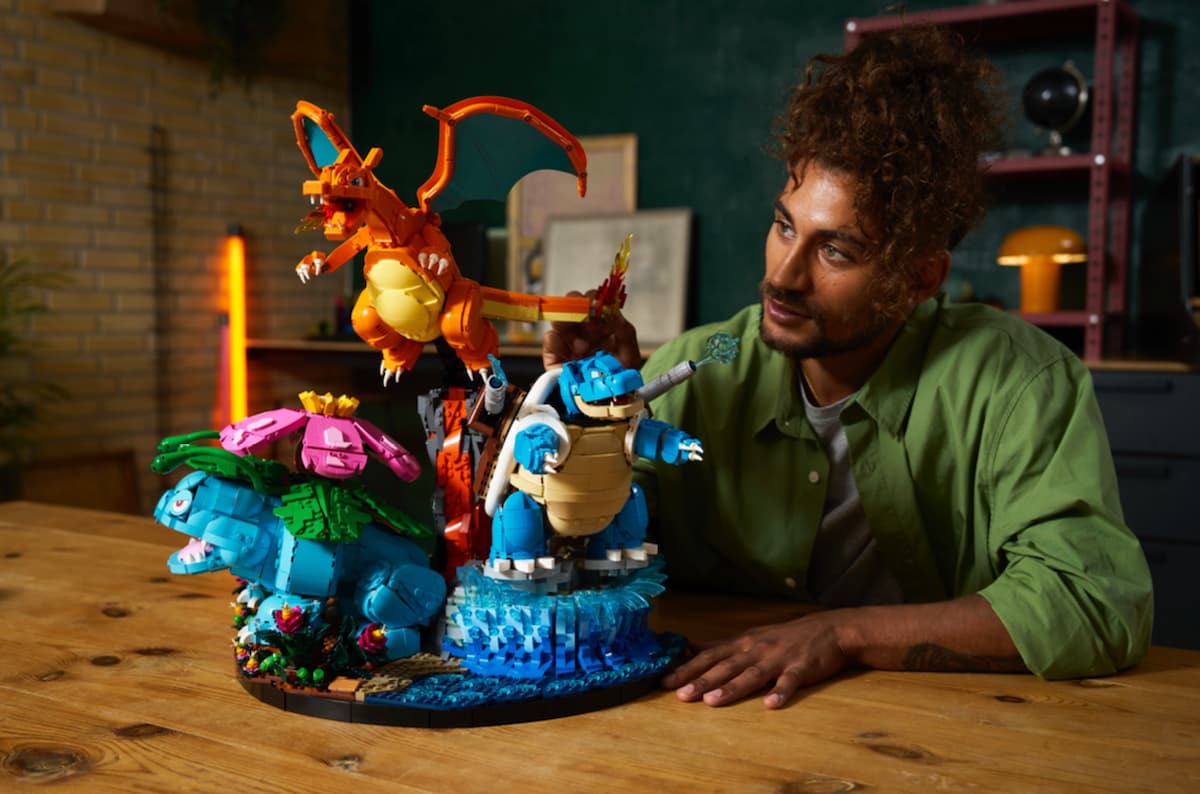 Lego Pokémon Venusaur, Charizard and Blastoise display