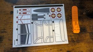 Applying Lego stickers