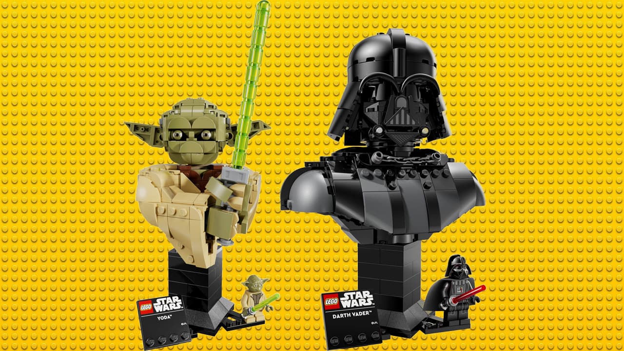 lego star wars busts yoda 75438 and 75439